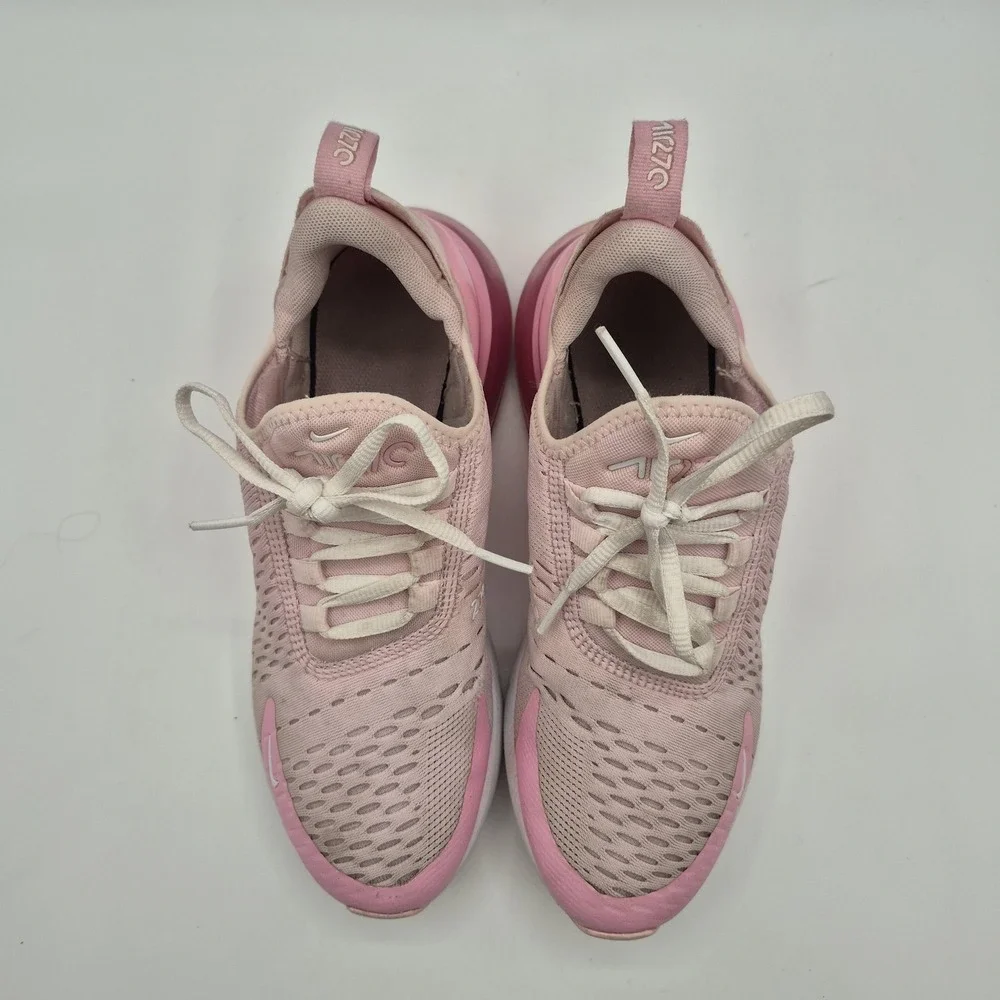 Nike Air Max 270 Shoes Youth Size 5.5Y Pink Mesh Running Sneakers CV9645-600